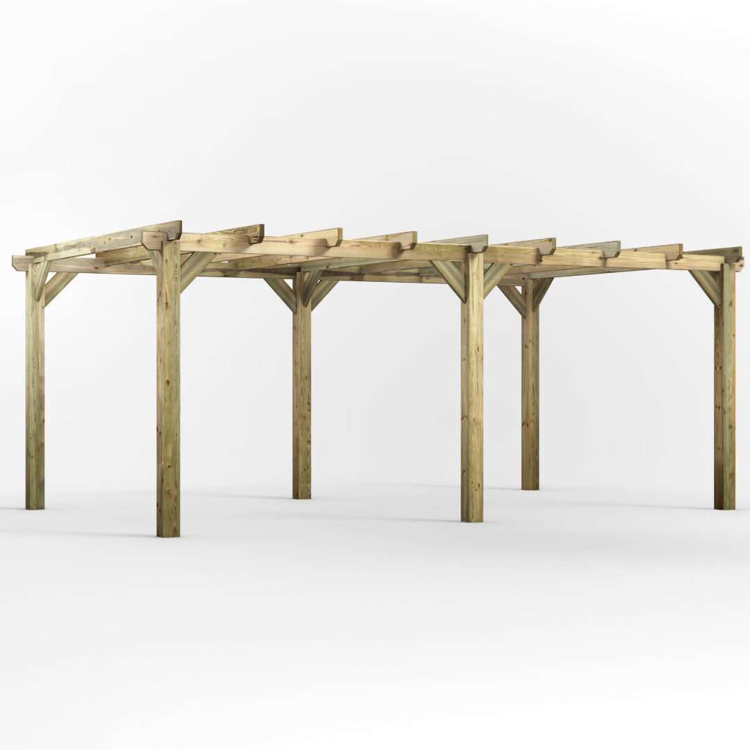 Powersheds 20' x 12' Pressure Treated Pergola | Sheds.co.uk