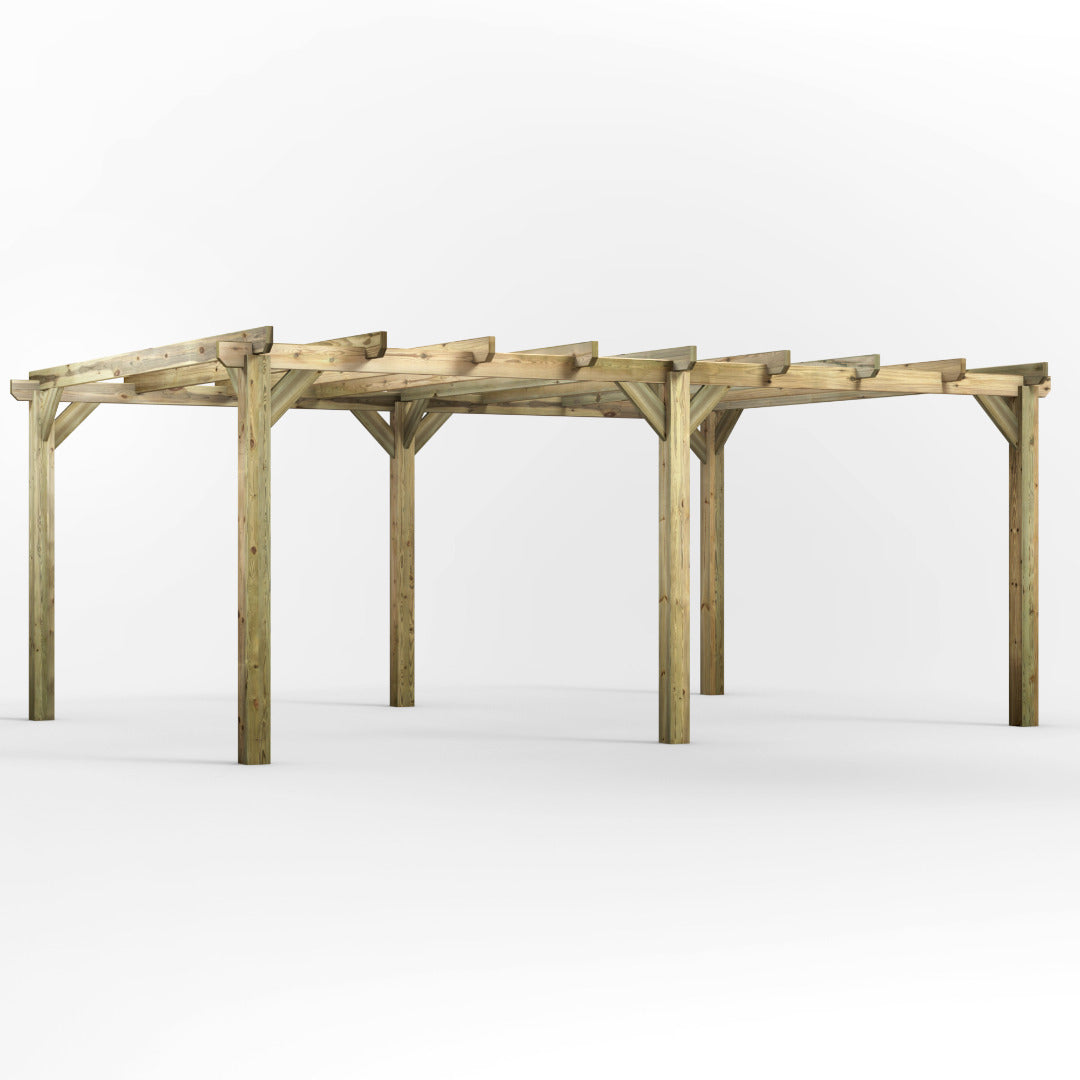 Powersheds 20' x 14' Pressure Treated Pergola | Sheds.co.uk