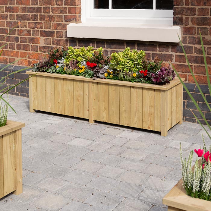 Rowlinson Heritage Rectangular Large Planter | Sheds.co.uk