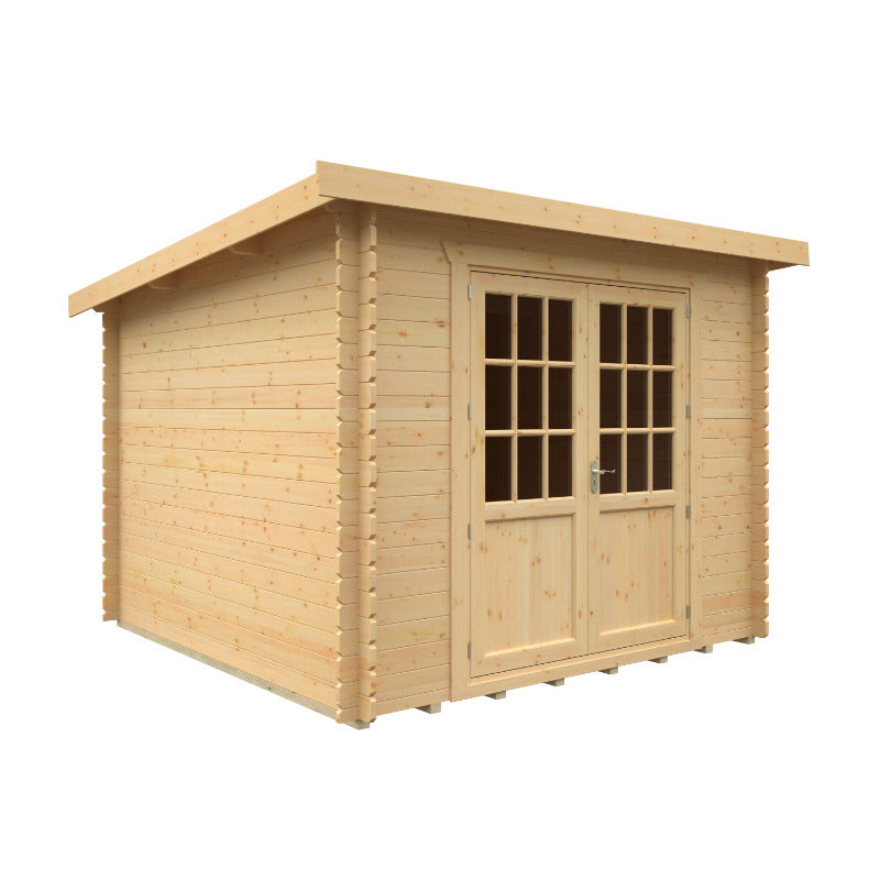 Redlands 10' x 10' Erin Log Cabin - 28mm | Sheds.co.uk