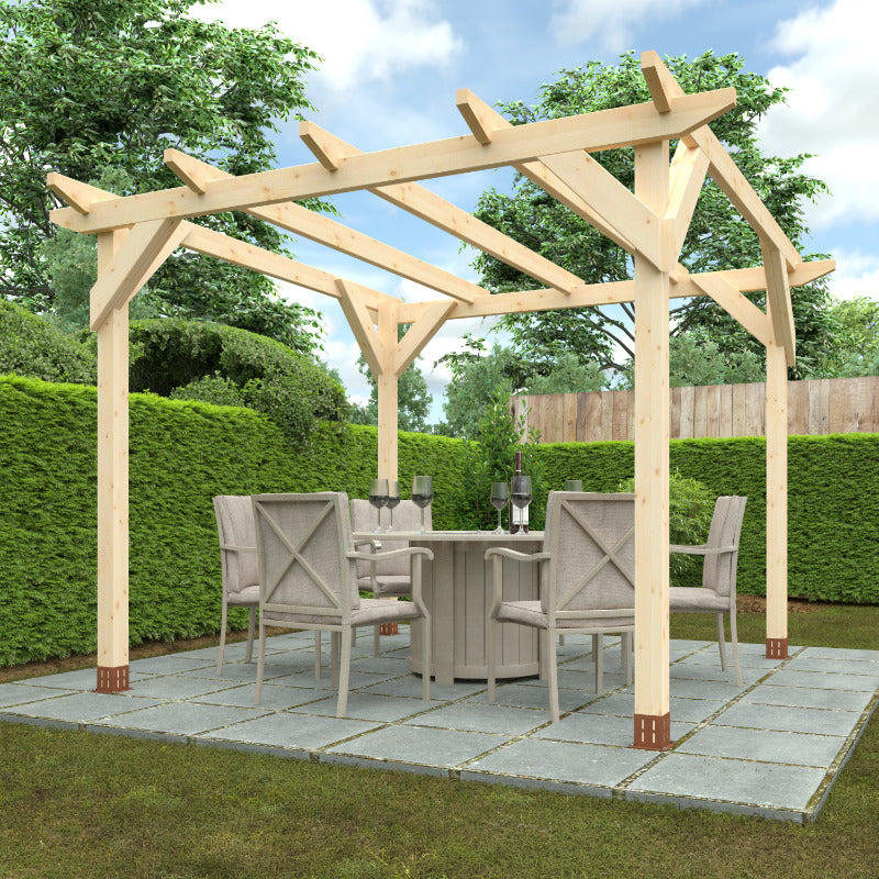 Redlands 10' x 10' Garden Pergola | Sheds.co.uk