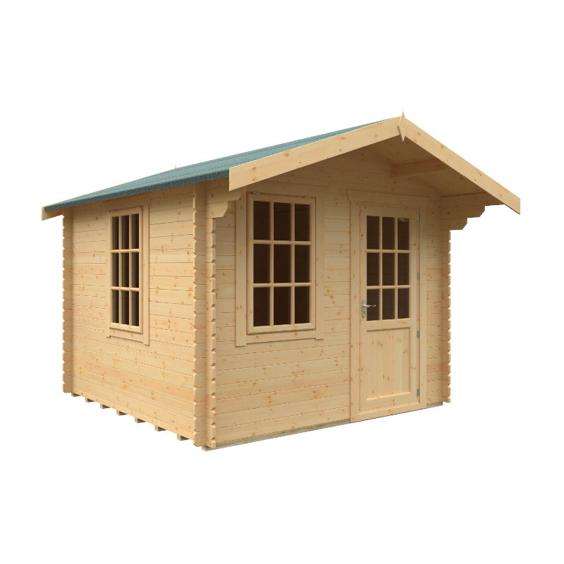 Redlands 10' x 10' Riviera Log Cabin - 28mm | Sheds.co.uk