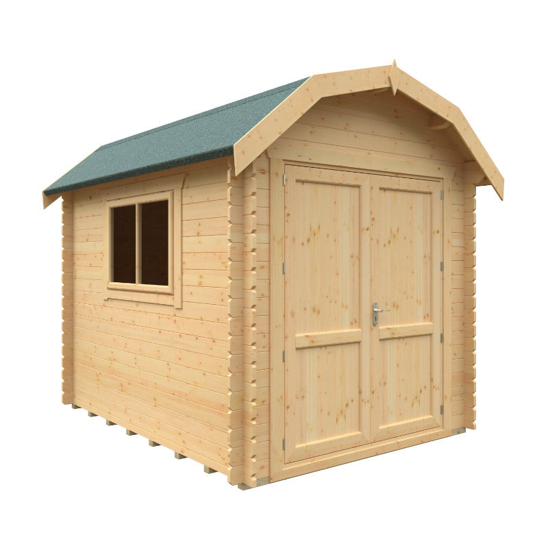Redlands 10' x 8' Atlanta Log Cabin - 28mm | Sheds.co.uk