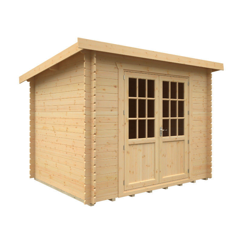 Redlands 10' x 8' Erin Log Cabin - 28mm | Sheds.co.uk