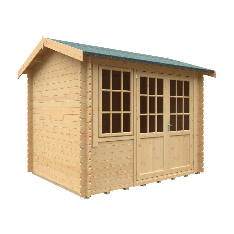 Redlands 10' x 8' Hazeltine Log Cabin - 28mm | Sheds.co.uk