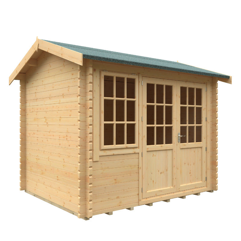Redlands 10' x 8' Hazeltine Log Cabin - 44mm | Sheds.co.uk