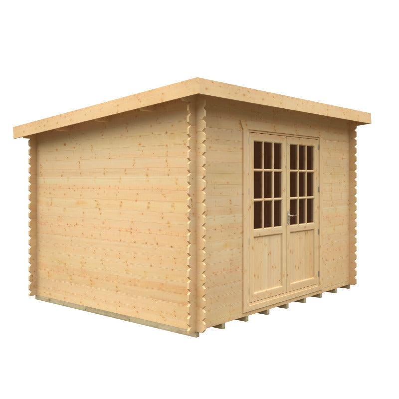 Redlands 12' x 10' Erin Log Cabin - 44mm | Sheds.co.uk
