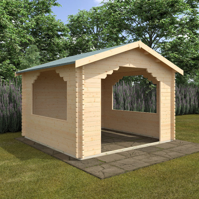 Redlands 12' x 12' Hot Tub Shelter | Sheds.co.uk