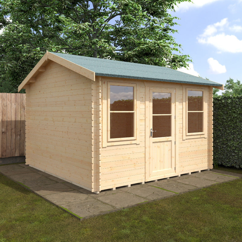 Redlands 12' x 12' Torrey Log Cabin - 28mm | Sheds.co.uk