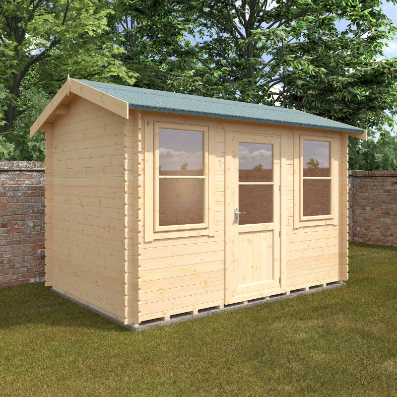 Redlands 12' x 8' Torrey Log Cabin - 28mm | Sheds.co.uk