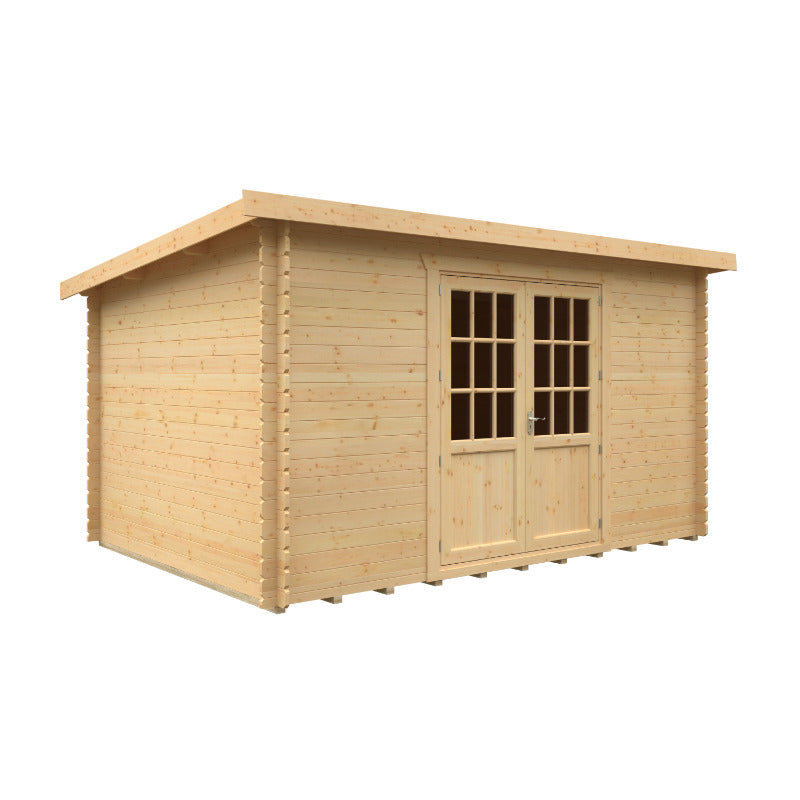 Redlands 14' x 10' Erin Log Cabin - 28mm | Sheds.co.uk