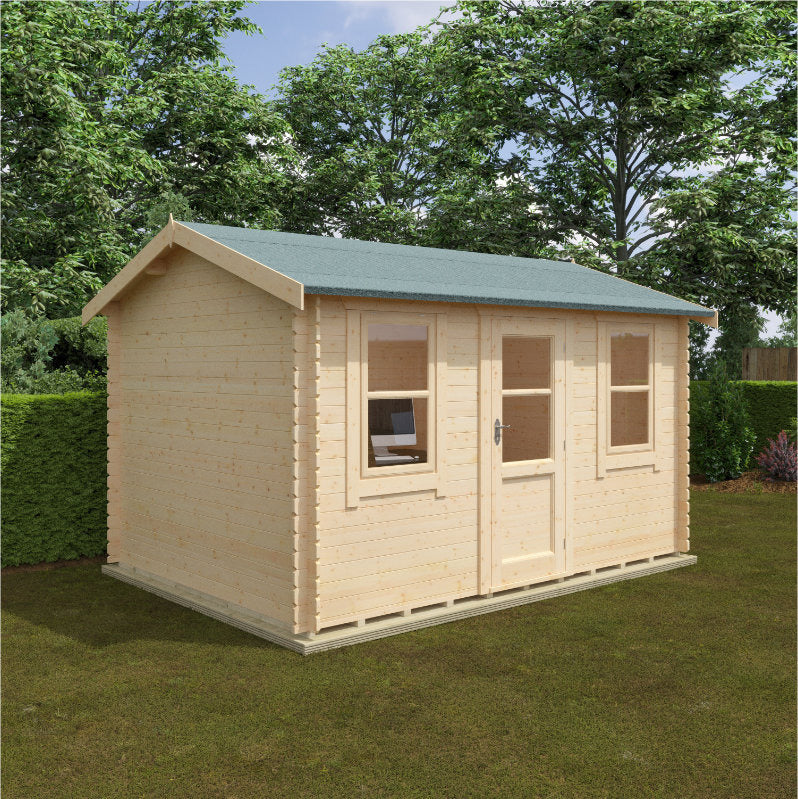 Redlands 14' x 10' Torrey Log Cabin - 28mm | Sheds.co.uk