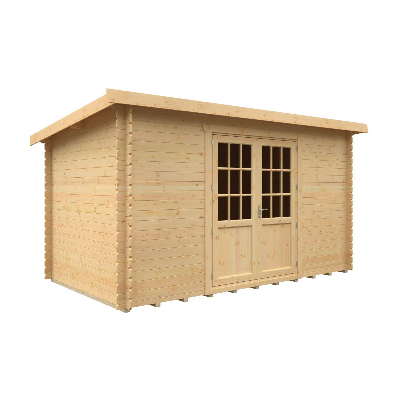 Redlands 14' x 8' Erin Log Cabin - 28mm | Sheds.co.uk