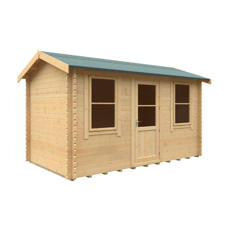Redlands 14' x 8' Torrey Log Cabin - 44mm | Sheds.co.uk