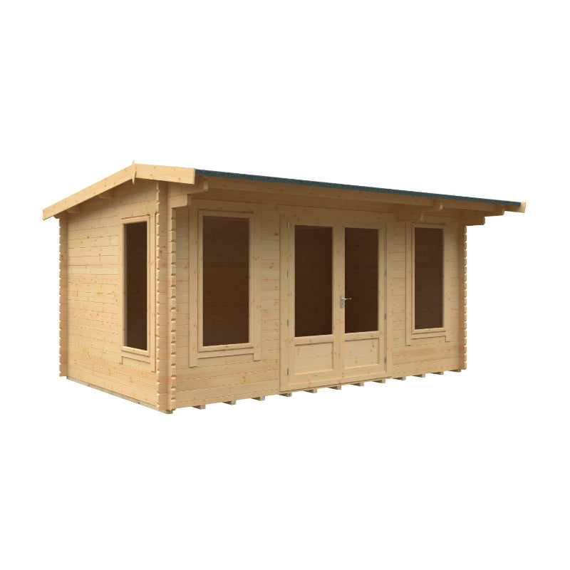 Redlands 16' x 10' Birkdale Log Cabin - 44mm | Sheds.co.uk