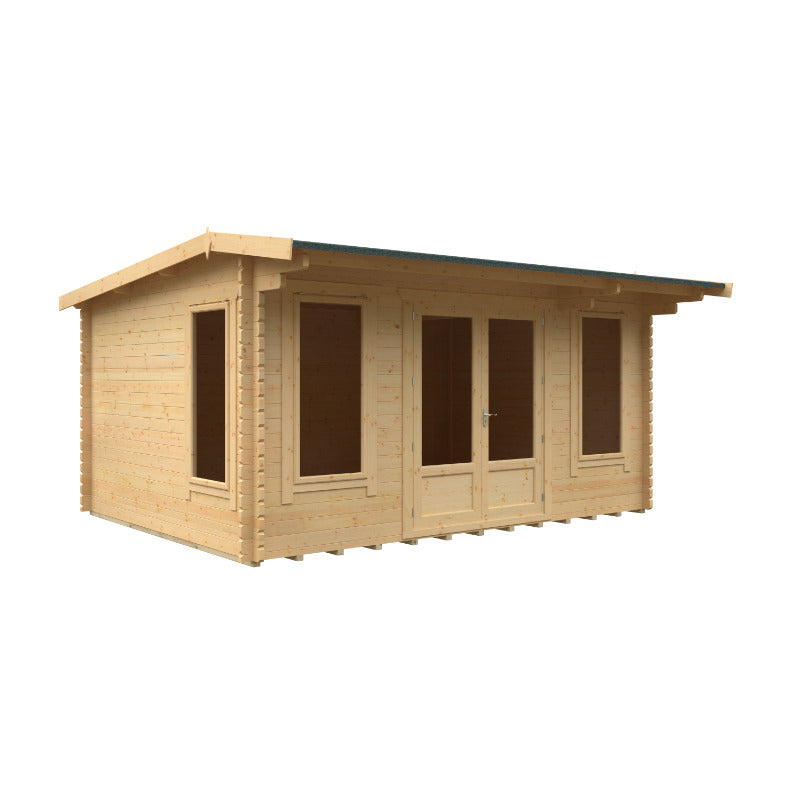 Redlands 16' x 12' Birkdale Log Cabin - 44mm | Sheds.co.uk