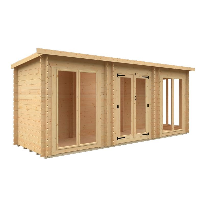Redlands 18' x 6' Portrush Log Cabin | Sheds.co.uk