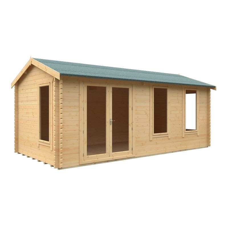 Redlands 20' x 10' Troon Log Cabin - 44mm | Sheds.co.uk