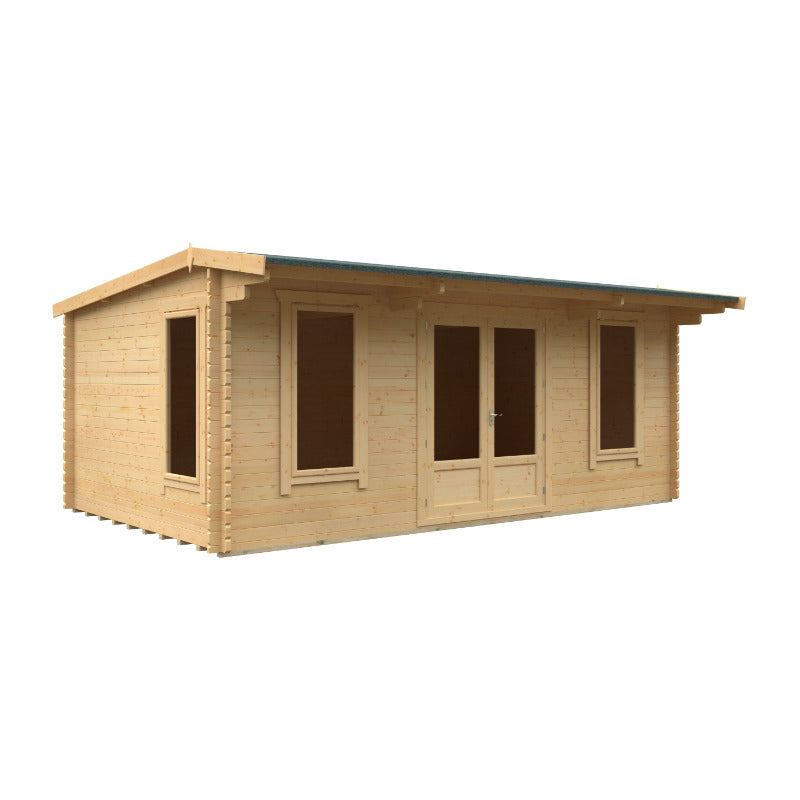 Redlands 20' x 12' Birkdale Log Cabin - 44mm | Sheds.co.uk