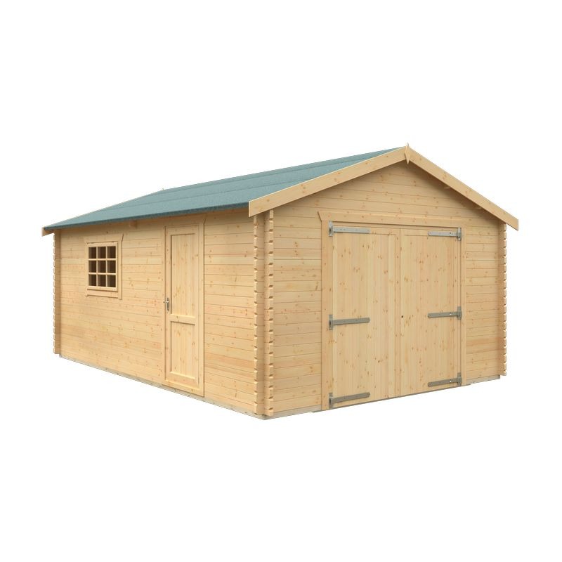 Redlands 20' x 14' Wooden Garage - 44mm | Sheds.co.uk