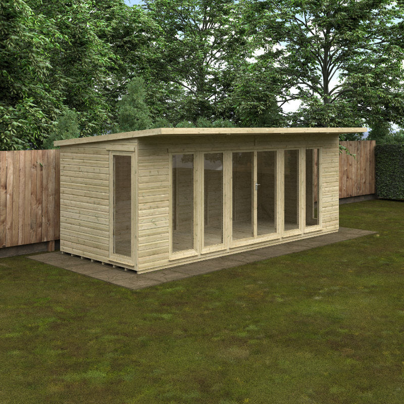 Redlands 20' x 8' Studio Summer House | Sheds.co.uk