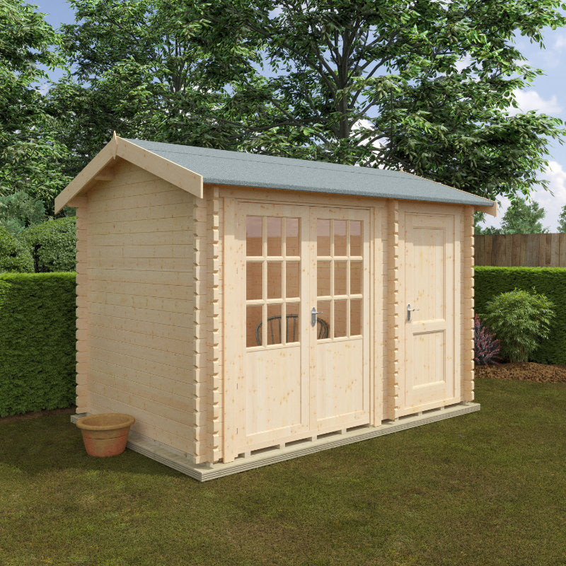 Redlands 3.6m x 2.4m Carnoustie Log Cabin | Sheds.co.uk