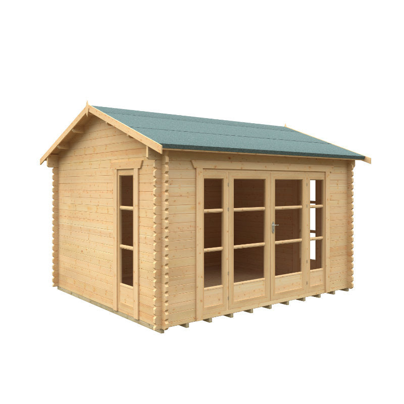 Redlands 4.2m x 3.6m St Annes Log Cabin | Sheds.co.uk
