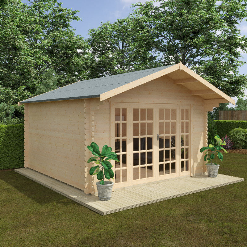 Redlands 4.2m x 4.2m St George Log Cabin | Sheds.co.uk