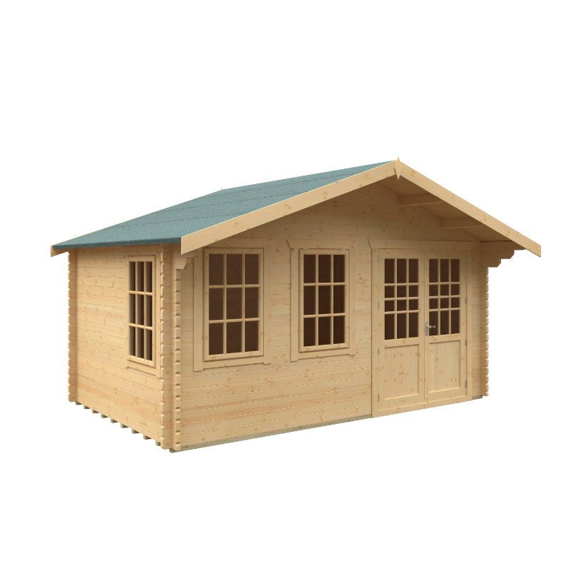 Redlands 4.8m x 3m Oakmont Log Cabin | Sheds.co.uk