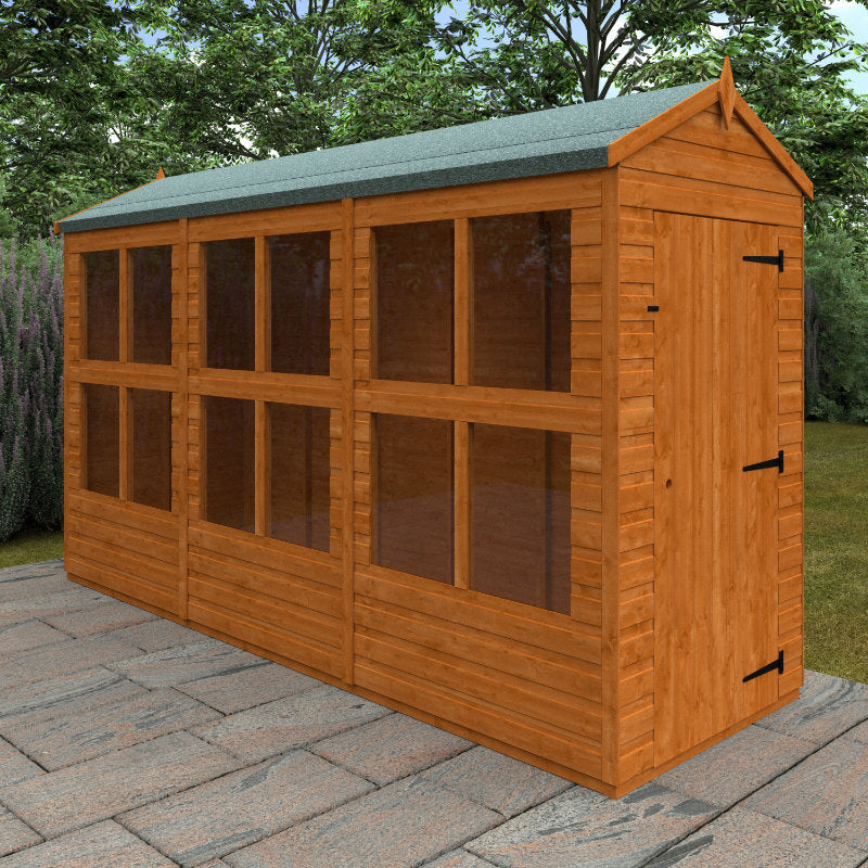 Redlands 4' x 12' Raven Summer House | Sheds.co.uk