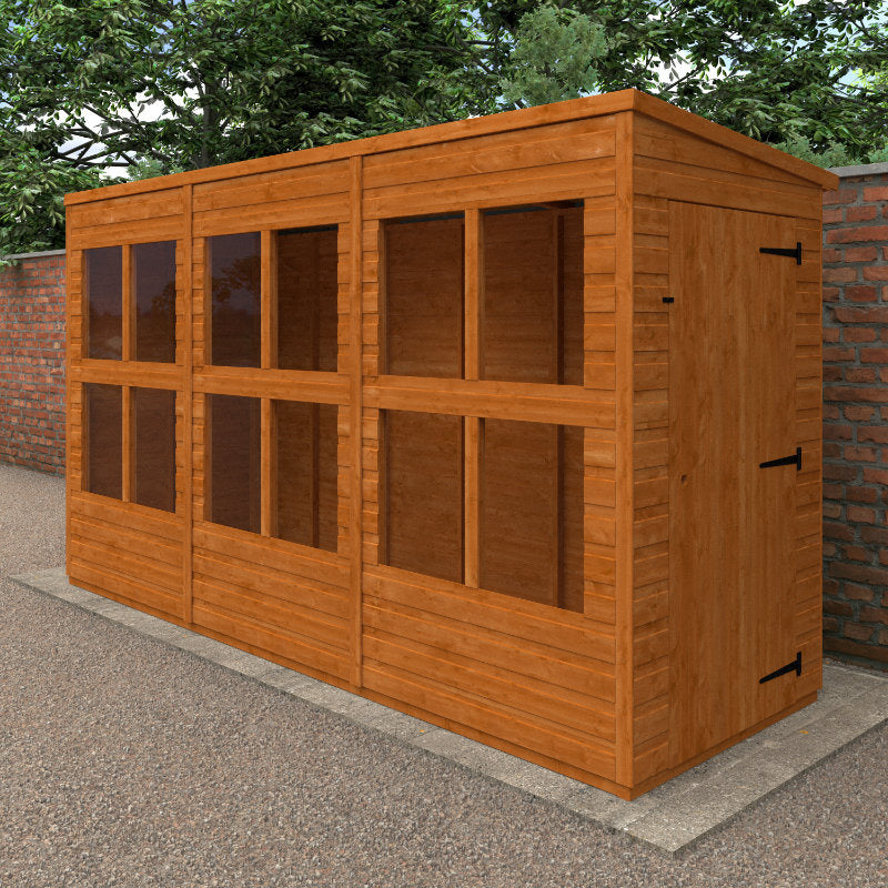 Redlands 4' x 12' Skylark Summer House | Sheds.co.uk