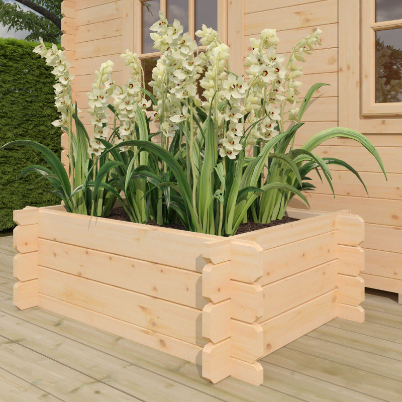 Redlands 4' x 3' Raised Flower Bed - 19mm | Sheds.co.uk