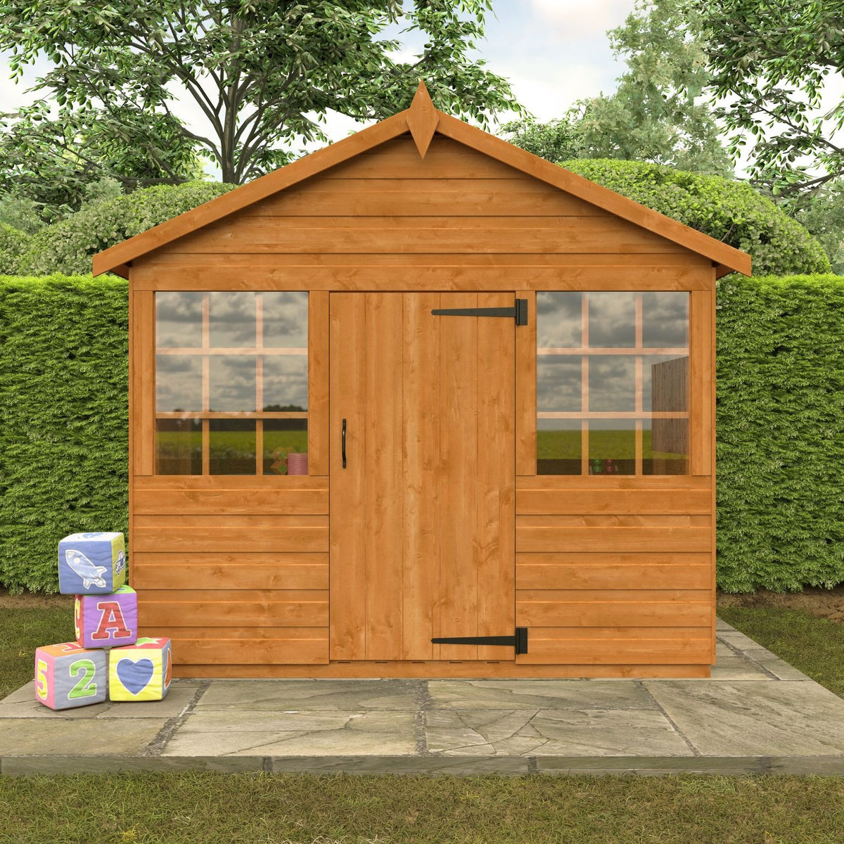 Redlands 4' x 6' Funhouse Playhouse | Sheds.co.uk