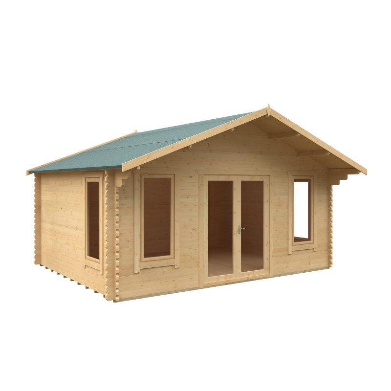 Redlands 5.4m x 3.6m Muirfield Log Cabin | Sheds.co.uk