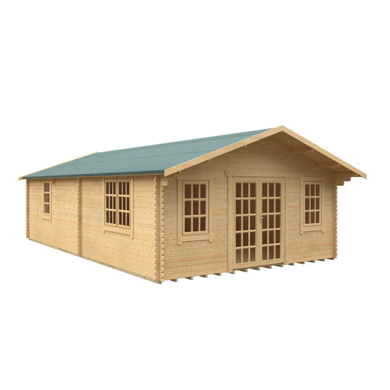 Redlands 5.4m x 9.2m Turnberry Log Cabin | Sheds.co.uk
