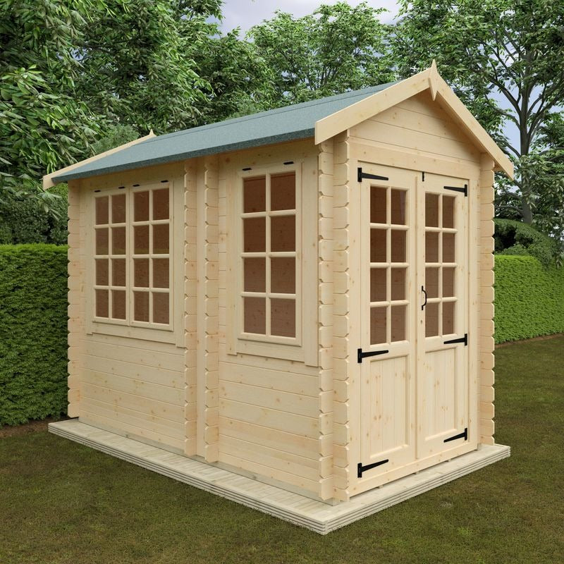 Redlands 6' x 10' Cypress Log Cabin | Sheds.co.uk