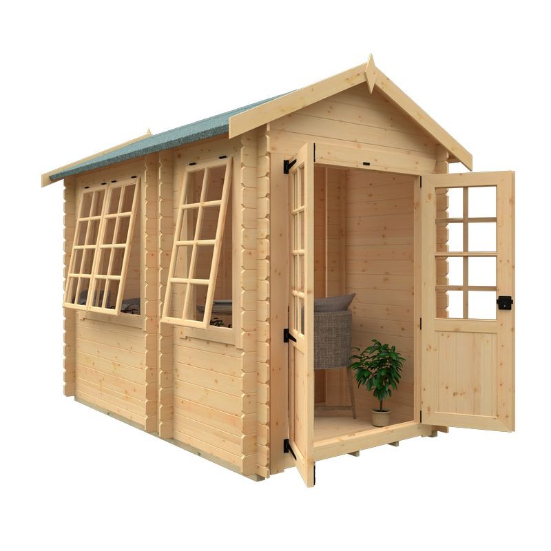 Redlands 6' x 10' Cypress Log Cabin | Sheds.co.uk