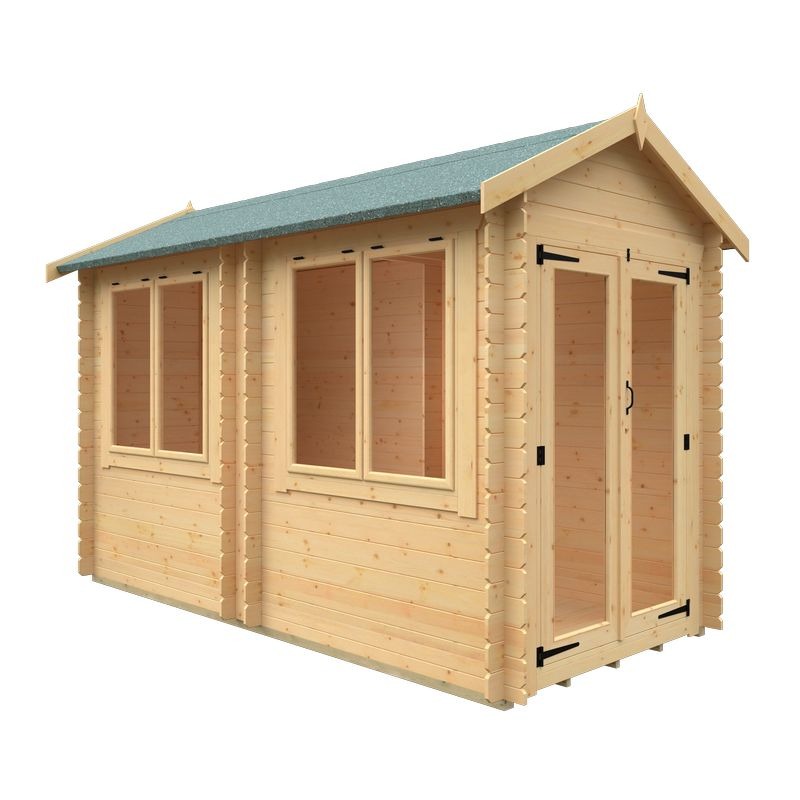 Redlands 6' x 12' Pebble Log Cabin | Sheds.co.uk