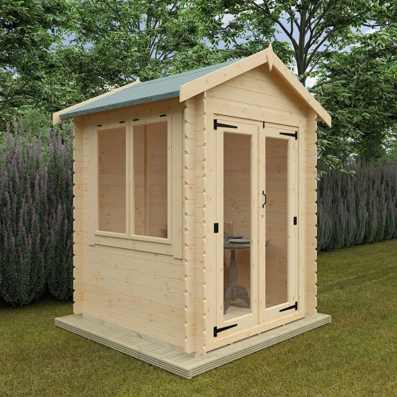 Redlands 6' x 6' Pebble Log Cabin | Sheds.co.uk