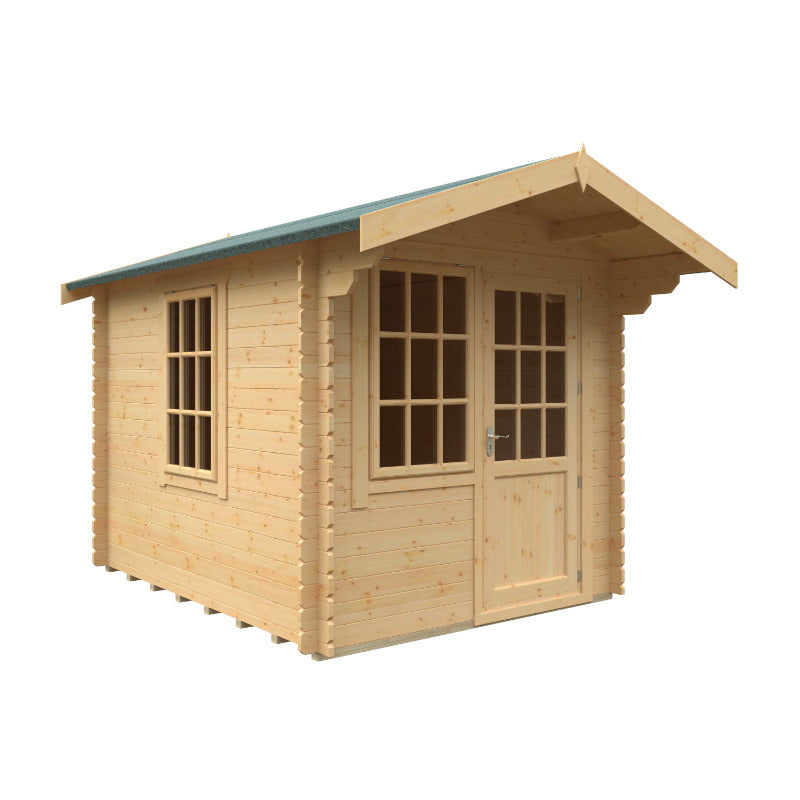 Redlands 8' x 10' Riviera Log Cabin - 28mm | Sheds.co.uk