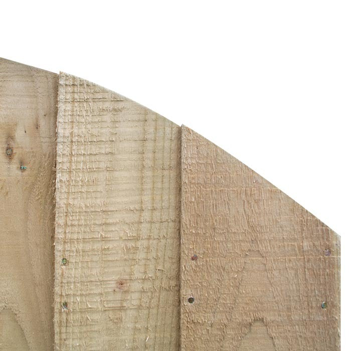 Rowlinson 3' x 6' Featheredge Arch Top Wooden Gate | Sheds.co.uk
