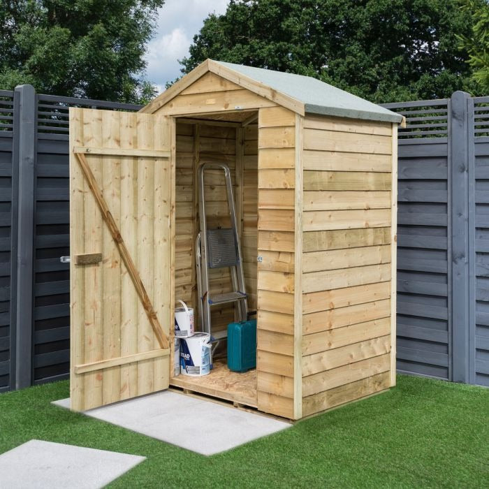 Rowlinson 4' x 3' Windowless Overlap Apex Shed | Sheds.co.uk