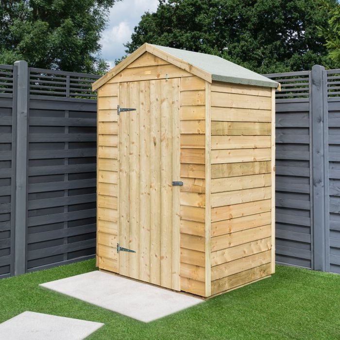 Rowlinson 4' x 3' Windowless Overlap Apex Shed | Sheds.co.uk