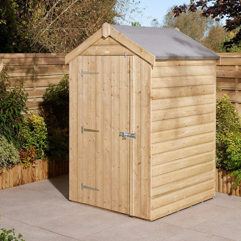 Rowlinson 4' x 4' Windowless Shiplap Apex Shed | Sheds.co.uk