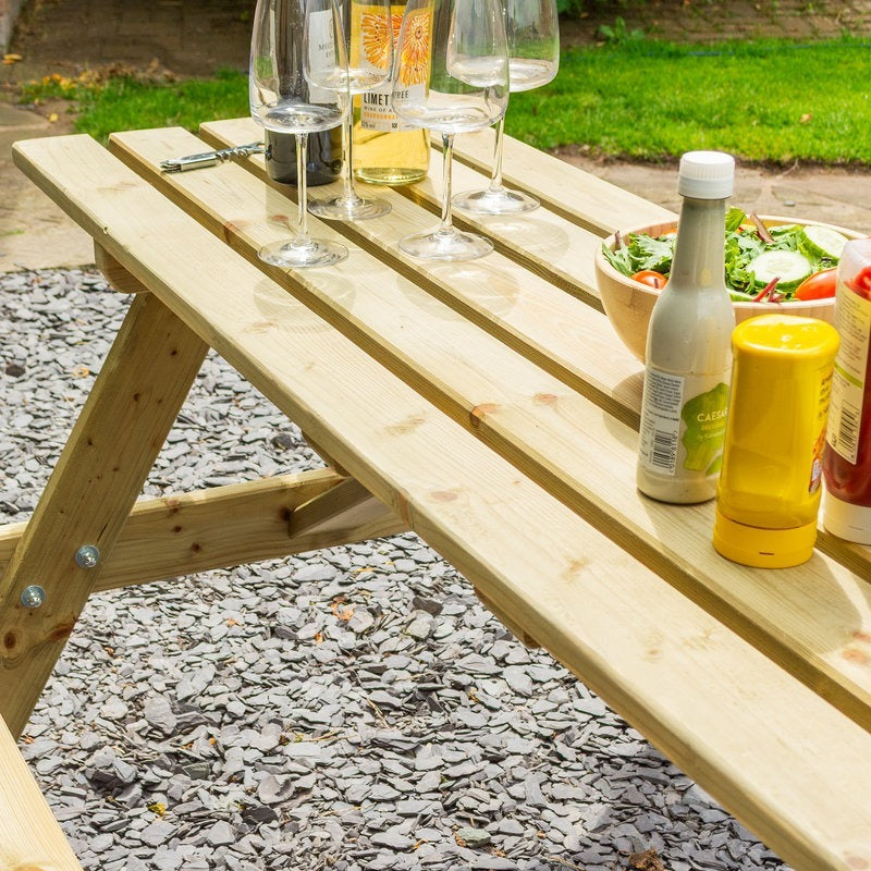 Rowlinson 6' Traditional Picnic Table | Sheds.co.uk