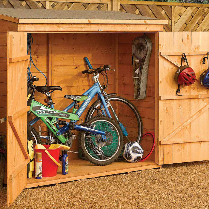 Rowlinson 6' x 3' Double Door Tongue and Groove Bike Shed | Sheds.co.uk