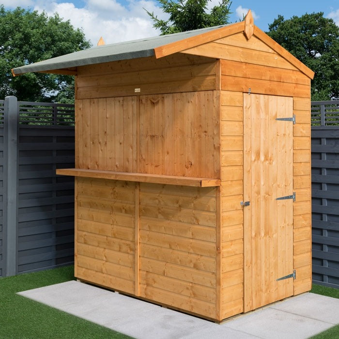Rowlinson 6' x 6' Shiplap Garden Bar Shed | Sheds.co.uk