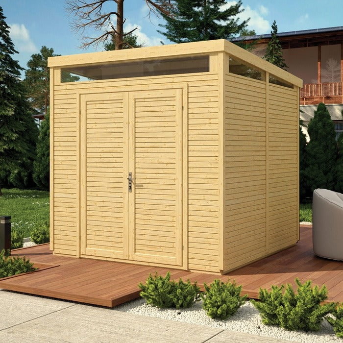 Rowlinson 8' x 8' Pent Security Shed | Sheds.co.uk