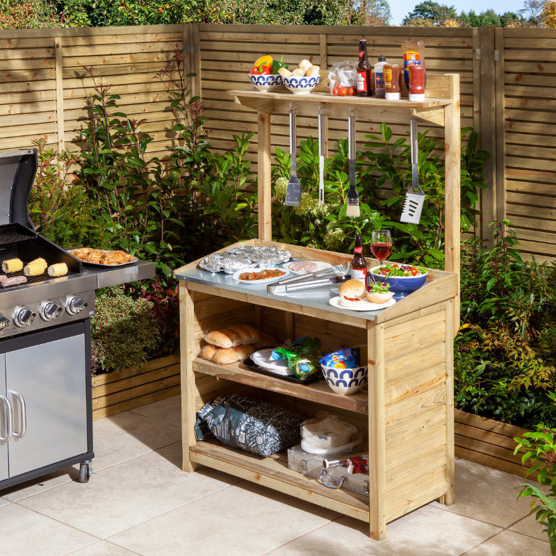 Rowlinson Barbecue Servery | Sheds.co.uk