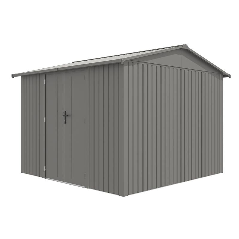 Rowlinson Brentvale 10' x 10' Premium Metal Reverse Apex Shed | Sheds.co.uk